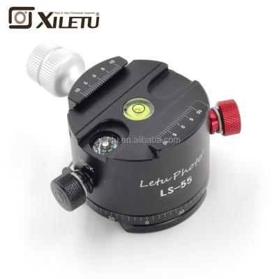 China Support XILETU LS-55 Camera Professional Aluminum Panoramic Camera Tripod Ball Head for DSLR SLR Camera for sale