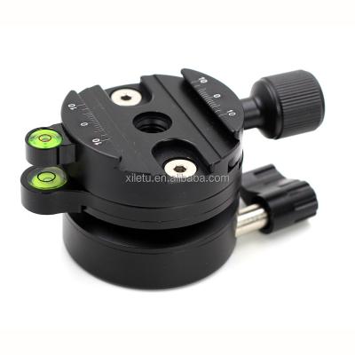 China XILETU LDY-55 Aluminum Professional Tripod Ball Head Clamp Photography Adjusting Rig Head Interface 1/4' - 3/8' Screw for sale