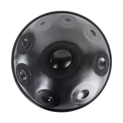 China Carbon Steel Handpan 9 Notes 22inch Diameter 440Hz HANDPAN Stainless Steel Material Black Color 9 Note / 10 Note D Minor 56cm Diameter Standard for sale