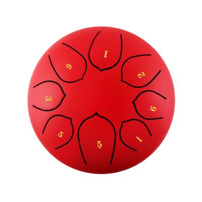 China Professional Playing Steel Tongue Drum 8 Notes 6 Inch Handpan Drum Instrument Percussion for sale