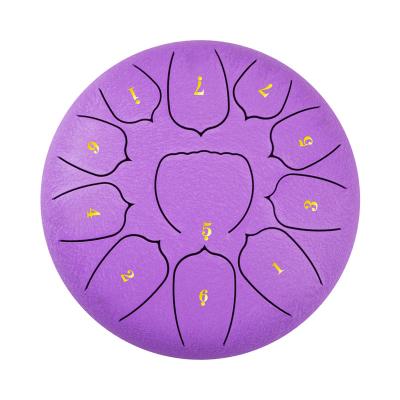 China Professional Playing Handpan Drum 10 Inch 11 Tone Steel Tongue Drum Handicraft Percussion Instrument Stylish Tongue Drum for sale