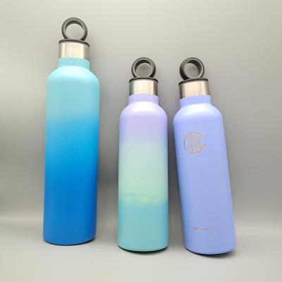 China Sustainable BPA Free 500ml 750ml Vacuum Bottles Foil 304 Stainless Steel Sports Water Bottles for sale