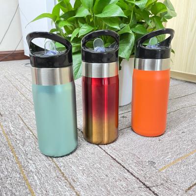 China PORTABLE Double Wall Sublimation Promotional Flask Shaped Water Bottles With Customo Logo Vacuum Water Bottles for sale