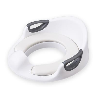 China PP+PVC Baby Potty Training Toilet Seat Potty Training Seat for Boys and Girls with Handles, Fits Round and Oval Toilets for sale