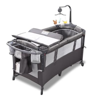 China Lounge in stock universal OEM hutch with customizable colors and insignia foldable travel can be used as a play bed for the diaper table for sale