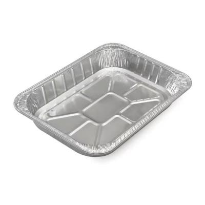 China Large 240oz Recyclable Disposable Disposable Aluminum Foil Tray for Food Wrapping (50 Pack) for sale