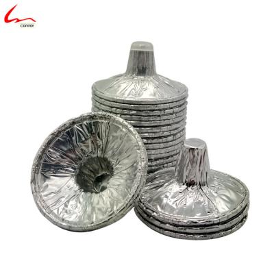 China Widely Used High Temperature Sliver Color Aluminum Candle Containers For Candelabras Foil Candles Holders for sale