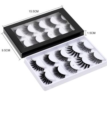 China 5 Pair Natural Cheaper Long Full Strips Curl False Eyelash 5D False Eyelash Professional Handmade Soft Private Label Eyelash Extension for sale