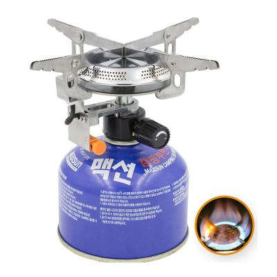 China Stainless Steel Outdoor Solo Backpack Hiking Fold Camping Gas Stove for sale