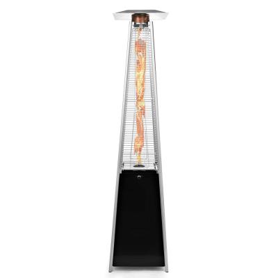 China Steel Outdoor Garden Patio Glass Gas Heater for sale