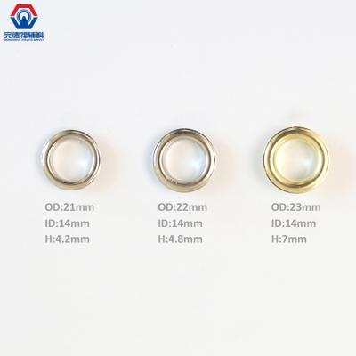 China Eco-Friendly Custom Logo Eyelet Stainless Steel Painting Metal Eyelet Garment Accessories Supplies Eyelets for sale