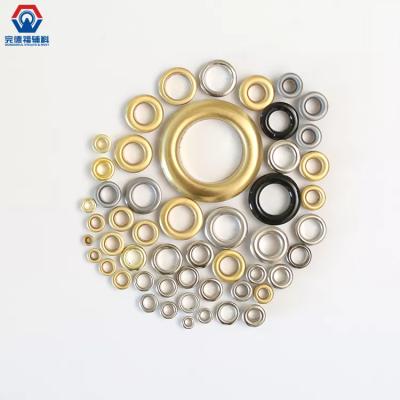 China Custom Factory Garment Eyelet Metal Brass Nickel Free Grommets Grommets For Bags Belt Shoes for sale