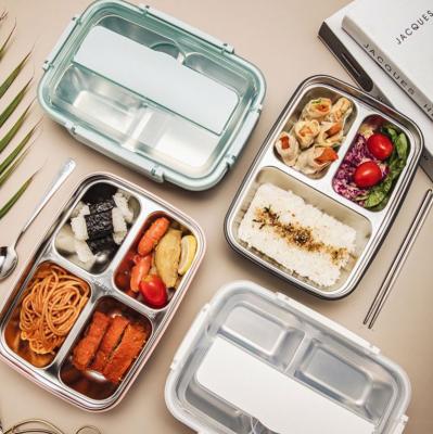 China Quality Microwavable Custom Lunch Box with Kids Foldable Bento Lunch Box Steel Lunch Box Bento Kitchen for sale