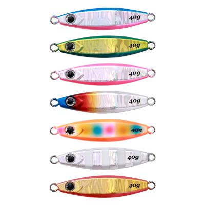 China 40g 60g 80g 100g Metal Bait Lure Jig Fishing Casting Lures For 2021 Summer Fishing Fake Bait Artificial Bait Bait for sale