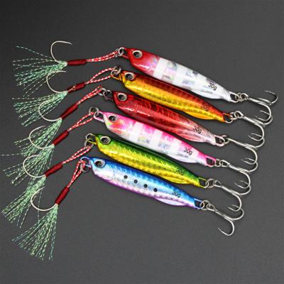 China Micro Metal Jig Fishing For Lure Hard Lure Baitcasting PESCA Bass Bit Artificial Bait Jigging Sea Casting Spoon 10 15 20 25 30 40 60G for sale