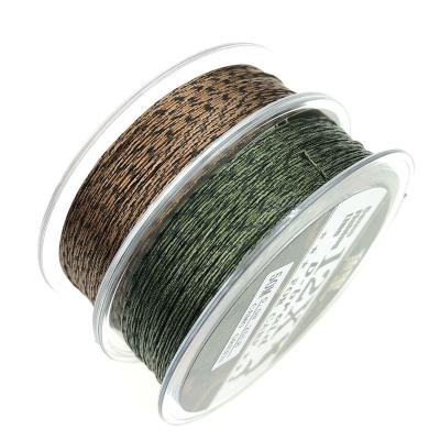 China Sink line 50 M spool 12 twine uncoated soft braid hooklink in green 25 LB / 35LB for carp fishing--fishing lines carp leaders for sale