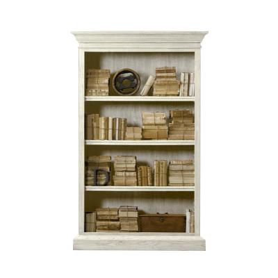 China Adjustable (Size) Made Of Retro High Quality Material Solid Wood Bookcase Decoration American Rural White Cabinet for sale