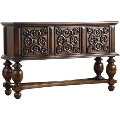 China American Rural Retro Rustic Console Cabinet Solid Wood Porch Dining French Side Cabinet Entrance Decoration Cabinet for sale