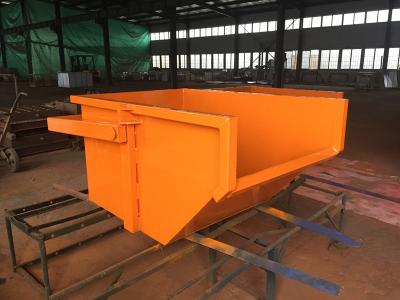 China ODM Orange 4 Yard Skip Crane Boat Skip For Construction Garbage for sale