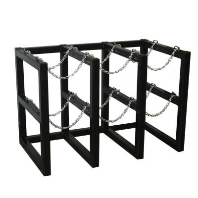 China ISO9001 6 Cylinder Transport Rack 3 Wide By 2 Deep N2 Bottle Rack for sale