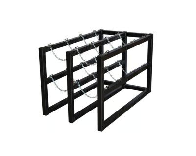 China NFP1 8 Tanks Gas Cylinder Rack Fabrication Gas Cylinder Transport Rack for sale