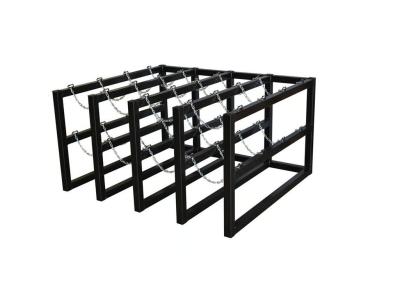 China 16 Cylinder Gas Tank Storage Rack 4 Wide By 4 Deep Metal Fab Products for sale