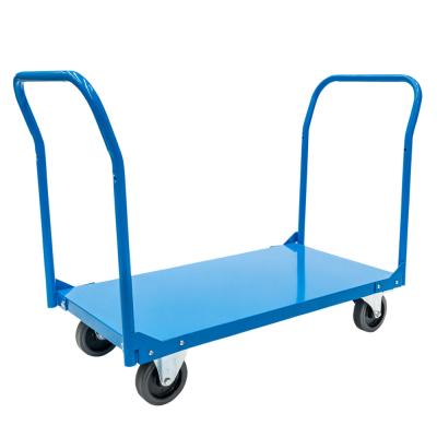 China Metal Fab Products Platform Trolley 500kg Stainless Steel Platform Cart for sale