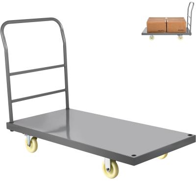 China 2000lbs Heavy Duty Platform Trolley Q235 Folding Flatbed Cart for sale