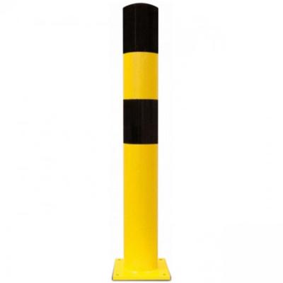 China Metal Fab Safety Bollards Bunnings Hardware Fabrication Yellow Steel Bollards for sale