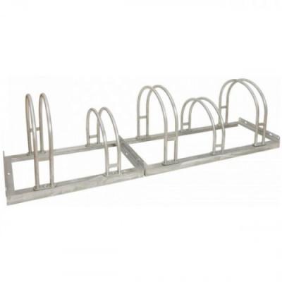 China 5 Hi Hoop Bike Parking Rack Commercial Bike Storage Metal Fabrication for sale