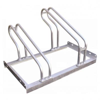 China 2 Space Lo Hoop Bicycle Rack Metal Fabrication Hot Dip Galvanized for sale