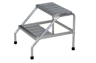 China 500lbs 2 Step Aluminum Step Stool Lightweight Aluminium 2 Step Ladder for sale