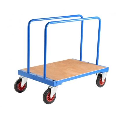 China Fabrication Plasterboard Sheet Trolley Metal Utility Cart 500KGS Capacity for sale