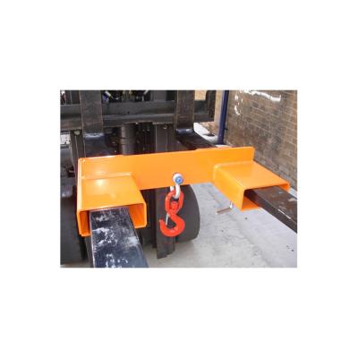 China Orange 1 Ton Forklift Lifting Hook 1000KGS Forklift Hook Attachment for sale