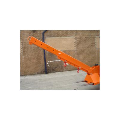 China 5000KGS 5 Tonne Fork Mounted Jib Forklift Attachment Powder Coating Surface for sale