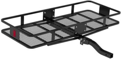 China 500lbs Basket Hitch Cargo Carrier Metal Fabrication Parts Black Steel XL 60x24 Inch for sale