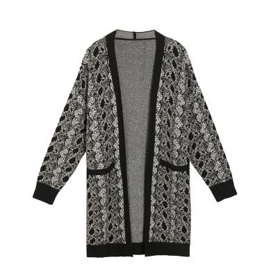 China Breathable Personalized Design Luxury Fabric Knitted Long Cardigan Jacket Sweater for sale