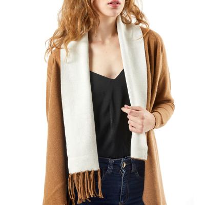 China High Quality Classic Wool Fleece Ladies Loose Poncho With Fringe for sale