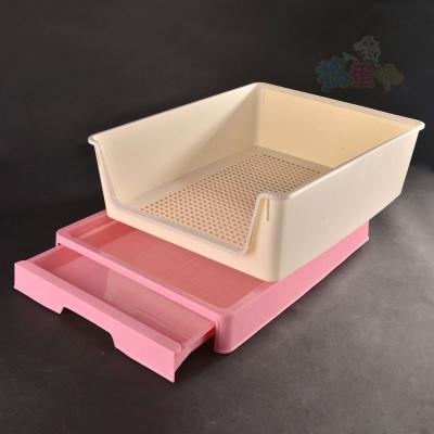 China CWW Grass Training Enclosure Pet Puppy Stored Indoor Toilet Tray Mat Male Dog Toilet With Drawer for sale