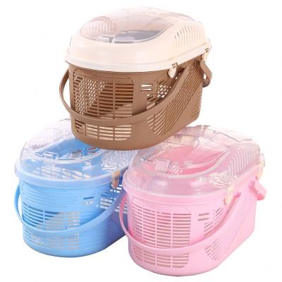 China Small Viable Wholesale High Quality Plastic Portable Outlet Airline CWW Approved Strong Convenient Travel Pet Carrier For Dog Cat for sale