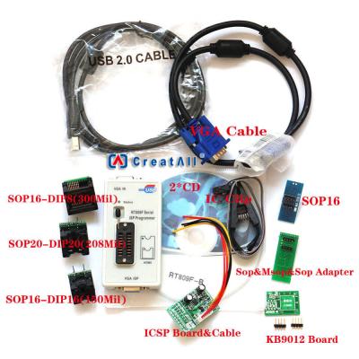 China RT809F Programmer Motherboard Ic Chip 7 Adapters SOP16 SOP20 for sale