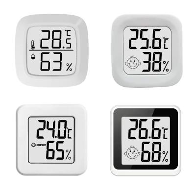 China ABS Digitaal Thermometercontrolemechanisme Temperature Humidity Gauge 4.3*4.3*1.2cm Te koop