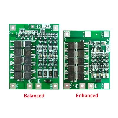 China CA-4S-40A Li-Ion Battery Charger Lipo Cell Module PCB BMS Protection Board For Drill Motor 12.6V With Balance for sale