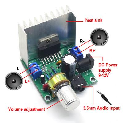 中国 CA-7297 Digital Amplifier Module 2*15W Dual-Channel Parts DIY Kit Audio Amplifier Board TDA7297 販売のため