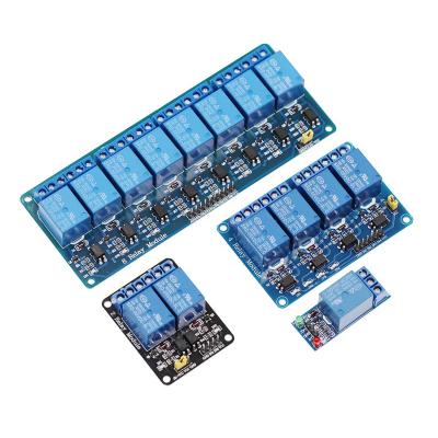 China High and Low Level Trigger 5V/12V/24V Shield for Arduino 1 2 4 6 8 Channel Relay Module for sale