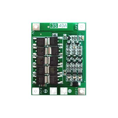 China CA-3S-40A Li-Ion Lithium Battery Charger Lipo Cell Module PCB BMS Protection Board For Drill Motor 12.6V With Balance for sale