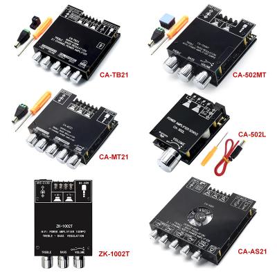 China ZK-502L ZK-502MT ZK-MT21 ZK-TB21 ZK-AS21 ZK-1002T BT Amplifier Board 2.0 2.1 Channel for sale