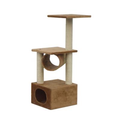 China Hot Attractive High Quality Pet Toy Cat Tree Fashion Unique Design Cat Tree Viable New Style Selling Price for sale