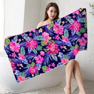 China Wholesale QUICK DRY Logo Round Sand Free Towel Printing Cotton Microfiber Beach Towels Custom 100% Quick Dry Beach for sale