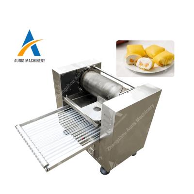 China Snack Factory Bakery Equipment Spring Roll Up Skin Making Machine for sale